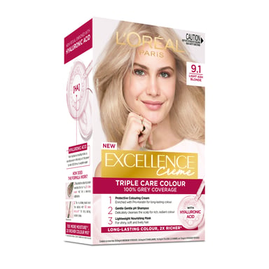 L'Oreal Paris Excellence Creme Light Ash Blonde 9.1 - 1 pack