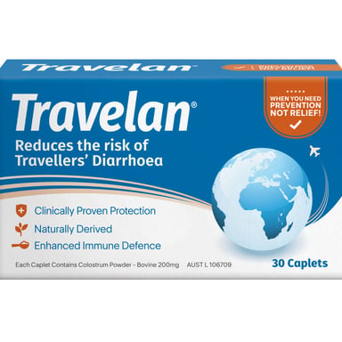 Travelan Travellers’ Diarrhoea Protection 30 caplets