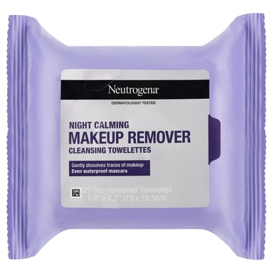 Neutrogena Makeup Remover Cleansing Towelettes Night Calming 25 wipes