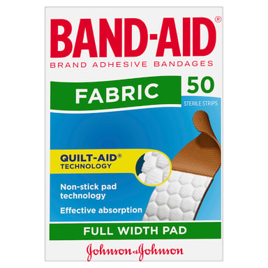 Band-Aid Fabric Adhesive Strips 50 pack