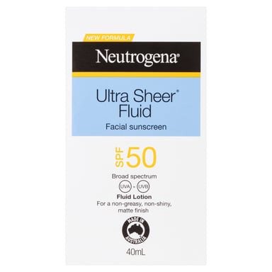 Neutrogena Ultra Sheer Fluid Sunscreen SPF50 - 40ml