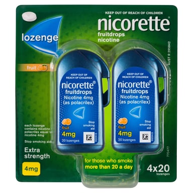 Nicorette Cooldrops Freshfruit 4mg - 80 Lozenges