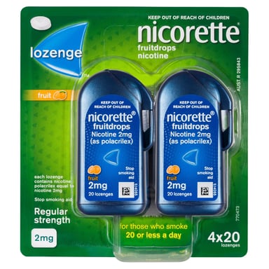 Nicorette Cooldrops Freshfruit 2mg - 80 lozenges