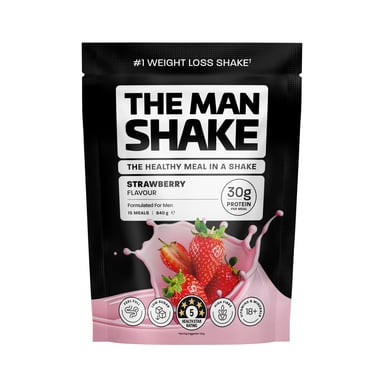 The Man Shake Meal Replacement Strawberry 840g