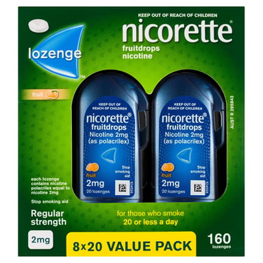 Nicorette Fruitdrops 2mg - 160 lozenges