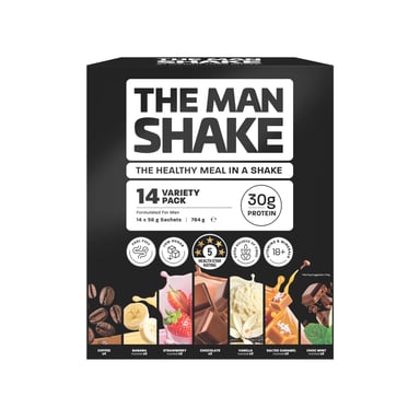 The Man Shake Meal Replacement Variety 14 pack
