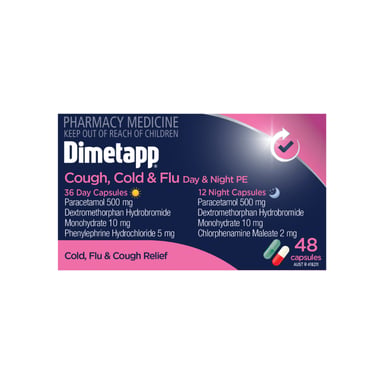 Dimetapp Cough, Cold & Flu Day & Night 48 capsules