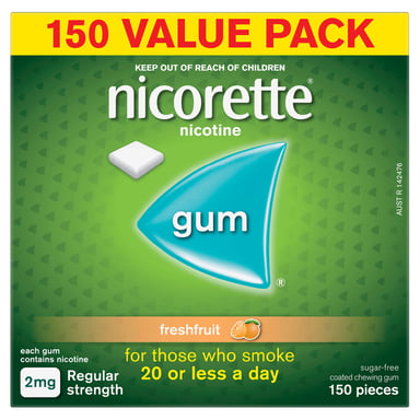 Nicorette Gum Freshfruit 2mg 150 pieces