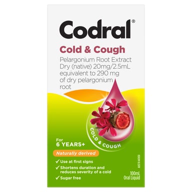 Codral Cold & Cough Pelargonium 100ml