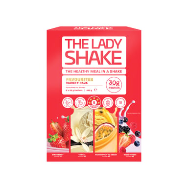 The Lady Shake Meal Replacement Favourites Variety Pack 8 pack