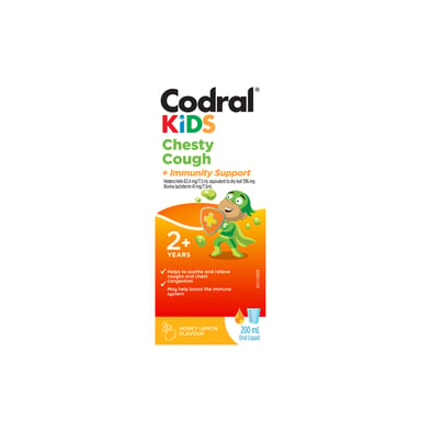 Codral Kids Cough Relief + Immunity Support 200ml
