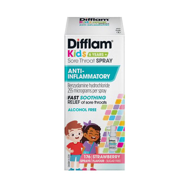 Difflam Kids Sore Throat Spray Strawberry Flavour 30ml