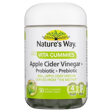 Nature's Way ADVG Apple Cider Vinegar + Prebiotic + Probiotic 50 jellies