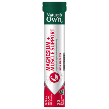 Nature's Own Magnesium + Muscle Support Effervescent Tablets 20 tablets