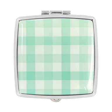Wicked Sista Square Pill Case Mint Gingham 1 each