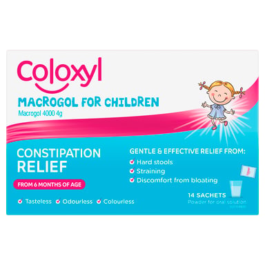 Coloxyl Macrogol For Children 4g Powder 14 sachets