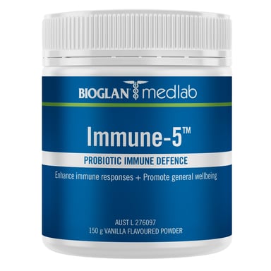 Bioglan Medlab Immune-5 Vanilla Powder 150g