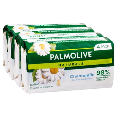 Palmolive Naturals Soap White Chamomile 90g - 4 Pack