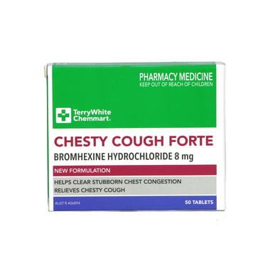 TerryWhite Chemmart Chesty Cough Forte 50 tablets