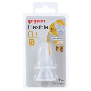 Pigeon Peristaltic Teat Slim Neck Small 2 pack