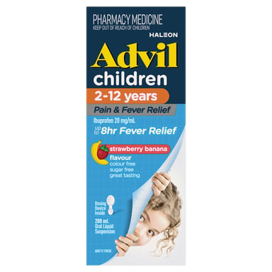 Advil Children’s Pain & Fever Relief 2yrs - 12 yrs Suspension 200ml