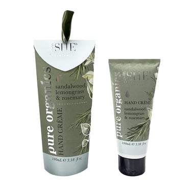 She Aromatherapy Pure Organics Hand Cream Sandalwood, Bergamot & Rosemary 100ml