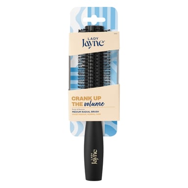 Lady Jayne Brush Radial Plastic B-T Bristles Medium 1 each