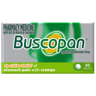 Buscopan 10mg - 20 tablets