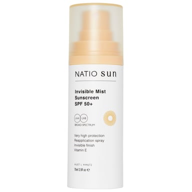 Natio Invisible Mist Sunscreen SPF 50+ 75ml