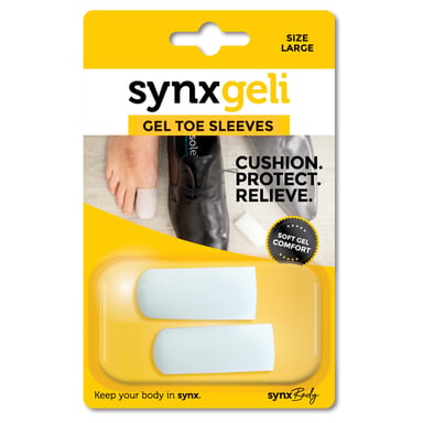 SynxBody Synxgeli Toe Sleeves Large 1 pair