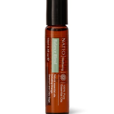 Natio Wellbeing Pure Essential Oil Blend Roll On - Balance 10ml