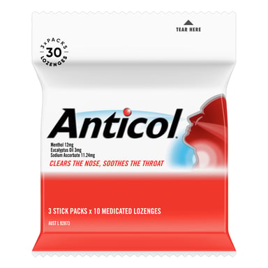 Anticol Stick 10 Lozenges - 3 pack