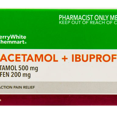 TerryWhite Chemmart Ibuprofen + Paracetamol 24 tablets