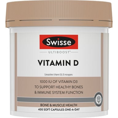 Swisse Ultiboost Vitamin D - 400 capsules