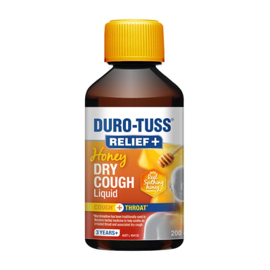 Duro-Tuss Relief + Honey Dry Cough Liquid 200ml