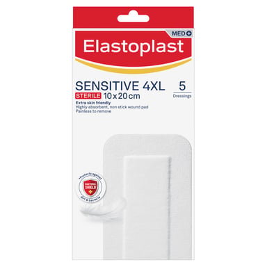 Elastoplast Sensitive 4XL Dressing 10cm X 20cm - 5 pack