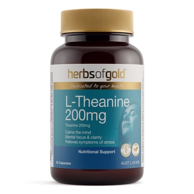 Herbs of Gold L-Theanine 200mg - 30 capsules