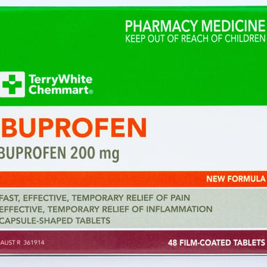 TerryWhite Chemmart Ibuprofen 200mg - 48 tablets