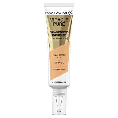 Max Factor Miracle Pure Foundation 33 Crystal Beige 1 each