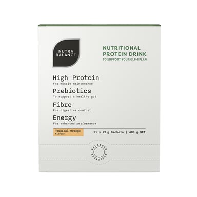 Nutrabalance Nutritional Protein Drink Tropical Orange 483g - 21 pack