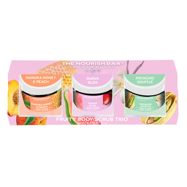 The Nourish Bar Body Scrub Trio 3 piece