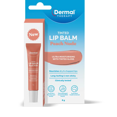 Dermal Therapy Tinted Lip Balm - Peach Nude 8g