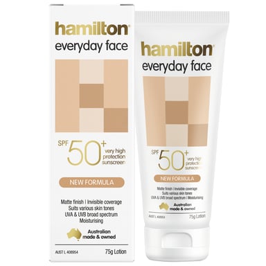 Hamilton Everyday Face SPF50+ Cream 75g