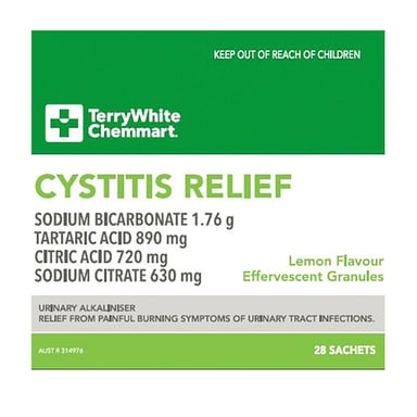 TerryWhite Chemmart Cystitis Relief 4g - 28 sachets