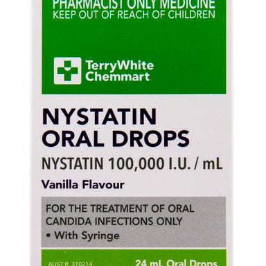 TerryWhite Chemmart Nystatin Oral Drops 24ml