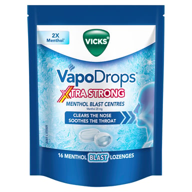 Vicks XtraStrong Menthol 4g - 16 lozenges