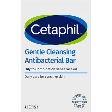 Cetaphil Gentle Cleansing Antibacterial Bar 127g