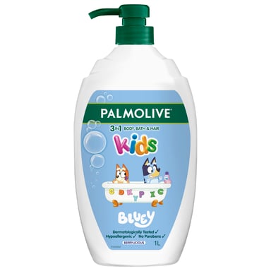 Palmolive 3In1 Bluey Kids Body Bath Hair 1L