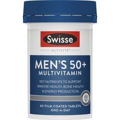 Swisse Ultivite Men's 50 + Multivitamin 60 tablets