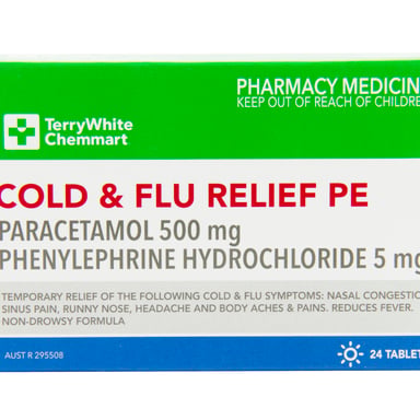 TerryWhite Chemmart Cold & Flu Relief 24 tablets